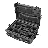 Max Cases - MAX505CAMORG mit weichen Trennwänden und Organizer-Tasche - Schwarz - INT. 500x350x194