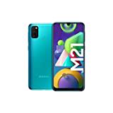 Samsung Galaxy M21 Android Smartphone ohne Vertrag, 3 Kameras, großer 6.000 mAh Akku, 6,4 Zoll Super AMOLED Display, 64 GB/4 GB RAM, Handy in grün, deutsche Version