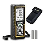 STABILA Laser-Entfernungsmesser LD 520, digitale Zielerfassung, Bluetooth Smart 4.0, max. Messbereich 200 m, 18 Funktionen (u. a. Neigungsmesser), IP 54, Tasche, Handschlaufe, inkl. Batterien (2 x AA)