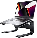 Soqool Laptop Ständer, Aluminium Laptop Stand mit Belüftung, Ergonomisch Laptop Halterung für Schreibtisch, Kompatibel mit MacBook Air/Pro, Lenovo, Huawei, Acer, Dell, HP (10-17 Zoll)