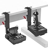 2 Set Tischhalterung für Flug Sim Spiel Joystick, Drossel, Hotas System Kompatibel mit Logitech X56, X52, Kompatibel mit Thrustmaster T-Flight Hotas/T.16000M/TCA/Warthog 10C&Throttle/Winwing Orion 1&2