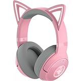 Razer Kraken Kitty V2 BT - Drahtloses Bluetooth RGB Gaming-Headset mit leuchtenden Katzenohren (Bluetooth 5.2 mit Gaming-Modus, TriForce 40mm Treiber) Quartz