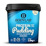 Bodylab24 Protein Pudding Vanille 1000g, mit bis zu 25g Eiweiß (aus Whey Protein) pro Portion, schnelle und einfache Zubereitung, ideal als proteinreiche Alternative