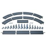 FALLER Auf- und Abfahrt kpl. Modellbausatz mit 123 Einzelteilen R=360 mm, 30° I Modelleisenbahn Zubehör H0 Gleisbette I Modelleisenbahn H0 Gleisbetten