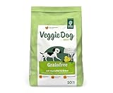 Green Petfood VeggieDog Grainfree (1 x 10 kg) | Adult | Premium Trockenfutter für ausgewachsene Sensible Hunde | vegetarisch mit Kartoffel & Erbse | weizenfrei | nachhaltiges Hundefutter | 1er Pack