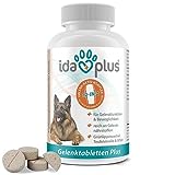 Ida Plus Gelenktabletten Plus - Gelenktabletten für Hunde - Mit Tierärzten entwickelt - Grünlippmuschel, MSM, Omega-3 & Teufelskralle unterstützen Hunde-Gelenke - Hohe Akzeptanz beim Hund - 120 Stück