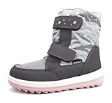 Richter Kinderschuhe Mädchen Winterstiefel Stiefel Grau Freizeit, Schuhgröße:31 EU