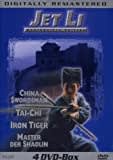 Jet Li 4 DVD-Box (4 DVDs) : China Swordsman - Tai-Chi - Iron Tiger - Master der Shaolin