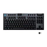 Logitech G915 LIGHTSPEED TKL kabellose mechanische Gaming-Tastatur ohne Ziffernblock, Taktiler GL-Tasten-Switch mit flachem Profil, UK QWERTY Layout - Carbon