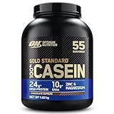 Optimum Nutrition Gold Standard 100% Casein langsam abbauendes Proteinpulver mit Zink, Magnesium & Aminosäuren, fördert Muskelwachstum & Reparatur über Nacht, Chocolate Supreme, 55 Portionen, 1,82 kg