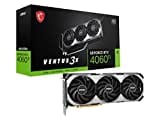 MSI GeForce RTX 4060 Ti Ventus 3X 8G OC Grafikkarte -NVIDIA RTX 4060 Ti, 8 GB GDDR6 Speicher, 18Gbps, PCIe 4.0, DLSS3