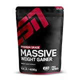 ESN Massive Weight Gainer, Chocolate Cream, 4 kg, ideal für die Massephase, bis zu 536 kcal pro Portion, Pulver zum Masseaufbau und Zunehmen, geprüfte Qualität - made in Germany