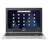 Asus Chromebook CX11 Entry Laptop | 11,6" HD matt Display | Intel Celeron | 4 GB RAM | 64 GB SSD | HD Graphics 500 | Chrome OS | QWERTZ Tastatur | Silver |