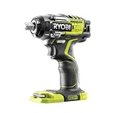 RYOBI 18 V ONE+ Brushless Akku-Schlagschrauber R18IW7-0 (Leerlaufdrehzahl 0-3000 min⁻¹, Schlagzahl 0-3900 min⁻¹, Drehmoment- Einstellungen 120/150/200/270 Nm, ohne Akku und Ladegerät)