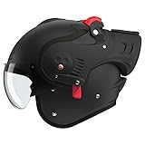 ROOF Helmet Boxer Alpha Mattschwarz Größe XL | Helder Vizier | Integralhelme | Ratsche | Kunststoff | geeignet für