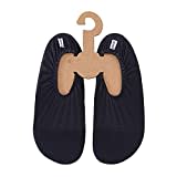 Slipstop Unisex Strandschuhe Aquaschuhe Schwimmschuhe Hausschuhe in Schwarz für Strand Pool Surf Yoga Übung Fitness, rutschfest in Größe 39-40