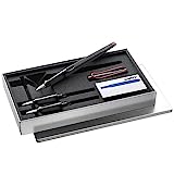 Lamy joy black Kalligraphie Füller Set – Schönschreibfüller mit 3 versch. Federn (1,1/1,5/1,9 mm) - Füllhalter mit Bandzugfeder & ergonomischem Griff – inkl. 5 Tintenpatronen T 10 blau