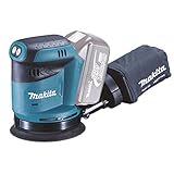 Makita DBO180ZJ Exzenterschleifer 18 V Makpac - ohne Akku und Ladegerät, Blau, Silber, 125 mm