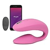 We-Vibe Sync 2 Paarvibrator für sie und ihn - Sexspielzeug für Paare - stimuliert Klitoris und G-Punkt - Wasserdicht - Ferngesteuert und mit App - Rosa