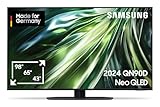 Samsung Neo QLED 4K QN90D Fernseher 50 Zoll, Samsung TV mit Neural Quantum 4K AI Gen2 Prozessor, Quantum-Matrix-Technologie, AI 4K Upscaling, Smart TV, KI TV, GQ50QN90DATXZG, Deutsches Modell [2024]