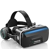 VR Brille Handy, VR Virtual Reality Brille HD Anti-Blaulicht, VR Brille für iPhone Android Smartphones Kind Erwachsener Geschenk 4,7-7,2 Zoll