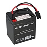 Akkuman.de Akkutechnik vom Fachmann Multipower Blei Akku AGM 12V 5,4Ah mit Stecker für Rasenmäher kompatibel Sabo 43-Vario E Toro Briggs Stratton, 12V 4,5Ah, 12V 5Ah