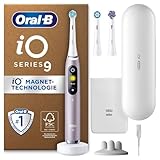 Oral-B iO Series 9 Plus Edition Elektrische Zahnbürste/Electric Toothbrush, PLUS 3 Aufsteckbürsten inkl. Whitening, Magnet-Etui, 7 Putzmodi, Geschenk Mann/Frau, Designed by Braun, Rose