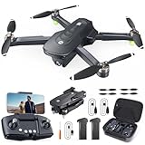 Holy Stone HS175D Faltbar GPS Drohne mit 4K Kamera HD,RC Quadcopter mit 46 Min. Lange Flugzeit, Follow-Me, Bürstenlos Motor,Tap-Fly,Point of Interest Höhenhaltung Faltdrohne für Anfänger Erwachsene,C0