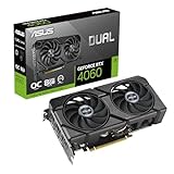 ASUS Dual GeForce RTX 4060 EVO OC Edition 8GB GDDR6 (PCIe 4.0, 8GB GDDR6, DLSS 3, HDMI 2.1a, DisplayPort 1.4a, Axial-Tech-Lüfterdesign, 0dB, Dual BIOS, Auto-Extreme-Technologie)