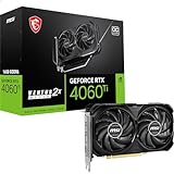 MSI GeForce RTX 4060 Ti Ventus 2X Black 16G OC Grafikkarte -NVIDIA RTX 4060 Ti, 16GB GDDR6 Speicher, 18Gbps, PCIe 4.0, DLSS3