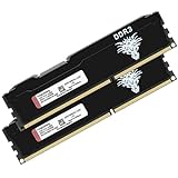 DDR3 16GB Kit (8GBx2) Desktop RAM 1866MHz PC3-14900 UDIMM Non-ECC Unbuffered 1.5V 2Rx8 Dual Rank 240 Pin CL13 PC Computer Memory Upgrade Module Arbeitsspeicher Kit (Schwarz)