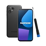 Fairphone 5 5G Nachhaltiges Smartphone (6,46"-Display, 50-MP-Dual-Kamera, 6GB/128GB, 4200 mAh, Android 14) inkl. iFixit Schraubenzieher, Mattes Schwarz