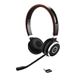 Jabra Evolve 65 SE Schnurloses Stereo-Headset - Bluetooth-Headset mit Mikrofon mit Geräuschunterdrückung, langlebigem Akku und dualer Konnektivität - Für MS Teams Zertifiziert - Schwarz, 6599-833-309