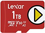 Lexar PLAY Micro SD Karte 1TB, microSDXC UHS-I Karte, Bis zu 160MB/s R/100MB/s W microSD Karte, U3, V30, A2, C10 Speicherkarte Micro SD Kompatibel mit Switch/Smartphone/Handy/Tablet(LMSPLAY001T-BNNAG)