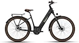 SachsenRAD E-SUV CityBike C5 Centro Riemen mit Diebstahlsicherung, ATB All Terrain E-Bikes Mittelmotor mit tiefem Einstieg,Alarmanlage, Elektrofahrrad Farbe Display Damen Herren Pedelec