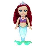 Jakks 1 Puppe 212134 DP Arielle Sing & Glitzer 2 35 cm für Badewanne, Pool, Planschbecken und Kinderzimmer Funktionspuppe, bunt