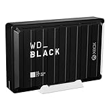 WD_BLACK D10 Game Drive for Xbox externe Festplatte 12 TB (Übertragungsgeschwindigkeit bis zu 250 MB/s, 1 Monat Xbox Game Pass Ultimate, 7200 U/min und aktive Kühlung) Schwarz