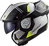 LS2, Klapphelm Motorrad ADVANT CODEX White Black, XL