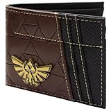 Hyrule Legend of Retro-Spiel Zelda Triforce Emblem Geldbörse Bi-Fold ID & Kartenhalter, Braun