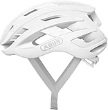 ABUS Rennradhelm AirBreaker - High-End Fahrradhelm für den professionellen Radsport - für Jugendliche und Erwachsene - Helm für Damen und Herren - Pure White, Größe L