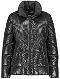 Taifun Damen Steppjacke mit Glanz-Finish Langarm unifarben Schwarz 38