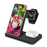 MMOBIEL Ladestation Kompatibel mit iPhone, Apple Watch und AirPods - 3 in 1 Kabelloses Ladegerät Kompatibel mit Apple - Ladestation 18W Kompatibel mit Apple Charging - Fast Charging Dock - Schwarz