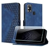 JayModCase Handyhülle für Samsung Galaxy M31S mit Schutzfolie, Flip Wallet PU Leder Galaxy M31S hülle [Kartenfach] [Magnet] [Ständer] 360 Stoßfeste Schutzhülle - Blau