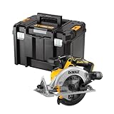 Dewalt 18V XR Akku-Handkreissäge DCS565NT (bürstenloser Motor, mit integrierter LED & Blasvorrichtung, AirLock kompatibel, inkl. HM-Sägeblatt, Parallelanschlag & TSTAK Box VI, ohne Akku & Ladegerät)