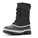 Sorel Caribou wasserdichte Schneestiefel für Herren, Schwarz (Black x Dark Stone), 46 EU