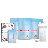 MetaFlow – Stoffwechsel-Shake Starter-Set – Diät Shakes zum Abnehmen – Abnehmshake mit 47% Eiweiß & unter 1g Zucker – Vegan (4 Beutel, 2x Schokolade, 1x Vanille, 1x Erdbeere)