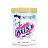 Vanish Oxi Action Powerweiss Pulver – 1 x 1,125 kg – Fleckenentferner und Wäsche-Booster Pulver ohne Chlor – Für weiße Wäsche