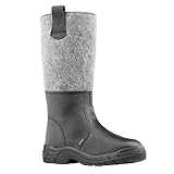 Artra hochwertige warme Filzstiefel mit Stahlkappe S1P Sicherheitsschuhe Arbeitsschuhe Winterstiefel Rutschfeste und robuste Sohle Größe 41