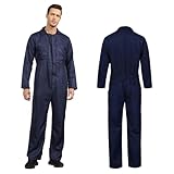 Noufun Michael Myers Kostüm für Erwachsene, Michael Myers Overall Halloween-Kostüme Horror Killer Halloween Cosplay Kostü (Marine-Erwachsene, XXL)