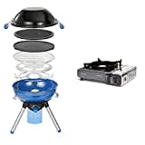 Campingaz Party Grill & Camp Bistro 3 Gaskocher, 1-flammig, Campingkocher, 2.200 Watt Leistung, kompakter Outdoorkocher, inklusive Tragekoffer für einfachen Transport, Schwarz, 34 x 28 x 13 cm